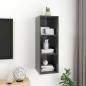 Preview: TV-Wandschrank Hochglanz-Grau 37x37x107 cm Holzwerkstoff