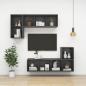 Preview: TV-Wandschrank Grau 37x37x142,5 cm Holzwerkstoff