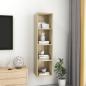 Preview: TV-Wandschrank Sonoma-Eiche 37x37x142,5 cm Holzwerkstoff