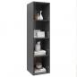 Preview: TV-Wandschrank Hochglanz-Grau 37x37x142,5 cm Holzwerkstoff