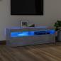 Preview: ARDEBO.de - TV-Schrank mit LED-Beleuchtung Betongrau 120x35x40 cm