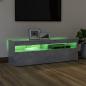 Preview: TV-Schrank mit LED-Beleuchtung Betongrau 120x35x40 cm