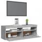 Preview: TV-Schrank mit LED-Beleuchtung Betongrau 120x35x40 cm