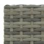 Preview: 3-tlg. Gartenbar-Set Poly Rattan Grau