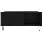 Preview: Couchtisch Schwarz 80x80x36,5 cm Holzwerkstoff