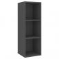 Preview: TV-Wandschrank Grau 37x37x107 cm Holzwerkstoff