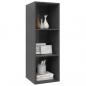 Preview: TV-Wandschrank Grau 37x37x107 cm Holzwerkstoff