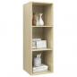 Preview: TV-Wandschrank Sonoma-Eiche 37x37x107 cm Holzwerkstoff