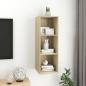 Preview: TV-Wandschrank Sonoma-Eiche 37x37x107 cm Holzwerkstoff