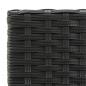 Preview: 7-tlg. Gartenbar-Set Poly Rattan Schwarz