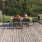 Preview: ARDEBO.de - 7-tlg. Garten-Essgruppe Poly Rattan Schwarz