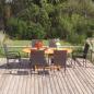 Preview: ARDEBO.de - 7-tlg. Garten-Essgruppe Poly Rattan Schwarz