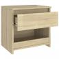 Preview: Nachttisch Sonoma-Eiche 40x30x39 cm Holzwerkstoff