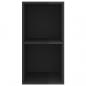 Preview: TV-Wandschrank Hochglanz-Schwarz 37x37x72 cm Holzwerkstoff