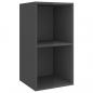 Preview: TV-Wandschrank Hochglanz-Grau 37x37x72 cm Holzwerkstoff