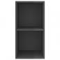 Preview: TV-Wandschrank Hochglanz-Grau 37x37x72 cm Holzwerkstoff