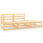 Preview: ARDEBO.de - 3-tlg. Garten-Lounge-Set Massivholz Kiefer