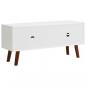 Preview: TV-Schrank 110x35x50 cm Massivholz Akazie und MDF