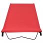 Preview: Campingliege 180x60x19 cm Oxford-Gewebe und Stahl Rot