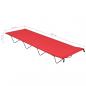 Preview: Campingliege 180x60x19 cm Oxford-Gewebe und Stahl Rot