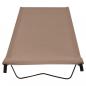 Preview: Campingbett 180x60x19 cm Oxford-Gewebe und Stahl Taupe