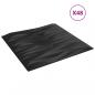 Preview: Wandpaneele 48 Stk. Schwarz 50x50 cm XPS 12 m² Stein