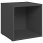 Preview: TV-Schrank Grau 37x35x37 cm Holzwerkstoff