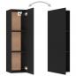 Preview: TV-Schrank Schwarz 30,5x30x110 cm Holzwerkstoff