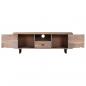 Preview: TV-Schrank 118x30x40 cm Massivholz Akazie