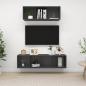 Preview: ARDEBO.de - 2-tlg. TV-Schrank-Set Grau Holzwerkstoff