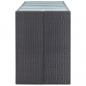 Preview: 9-tlg. Gartenbar-Set Poly Rattan Schwarz