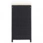 Preview: 9-tlg. Gartenbar-Set Poly Rattan Schwarz