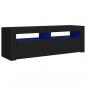 Preview: TV-Schrank mit LED-Leuchten Schwarz 120x35x40 cm