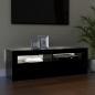 Preview: TV-Schrank mit LED-Leuchten Schwarz 120x35x40 cm