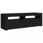 Preview: TV-Schrank mit LED-Leuchten Schwarz 120x35x40 cm