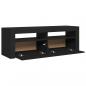 Preview: TV-Schrank mit LED-Leuchten Schwarz 120x35x40 cm