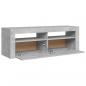 Preview: TV-Schrank mit LED-Beleuchtung Betongrau 120x35x40 cm