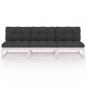 Preview: 3-Sitzer-Sofa mit Kissen Kiefer Massivholz