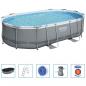 Preview: Bestway Power Stahlrahmen-Pool Set 488x305x107 cm