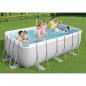 Preview: ARDEBO.de - Bestway Power Steel Swimmingpool-Set Rechteckig 412x201x122 cm