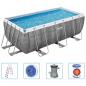 Preview: Bestway Power Steel Rechteckig Swimmingpool-Set 412x201x122 cm