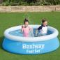 Preview: Bestway Fast Set Aufblasbarer Pool Rund 183x51 cm Blau