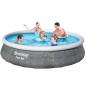 Preview: Bestway Fast Set Aufblasbares Pool-Set mit Pumpe 396x84 cm 