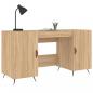 Preview: Schreibtisch Sonoma-Eiche 140x50x75 cm Holzwerkstoff