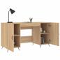 Preview: Schreibtisch Sonoma-Eiche 140x50x75 cm Holzwerkstoff