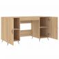 Preview: Schreibtisch Sonoma-Eiche 140x50x75 cm Holzwerkstoff