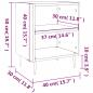 Preview: Nachttische 2 Stk. Sonoma-Eiche 40x30x50 cm Holzwerkstoff