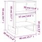 Preview: Nachttische 2 Stk. Sonoma-Eiche 40x30x50 cm Holzwerkstoff