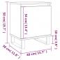 Preview: Nachttisch Betongrau 40x30x50 cm Holzwerkstoff