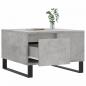 Preview: Couchtisch Betongrau 55x55x36,5 cm Holzwerkstoff